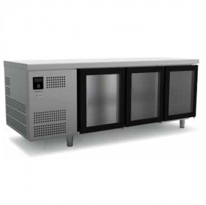 Mesa refrigerada vidro